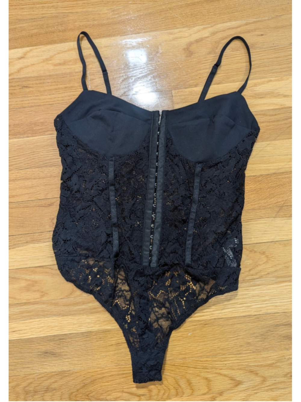 Free People Black Lace Bodysuit Medium - Picture 3 of 9